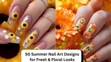 50 Summer Nail Art Designs for Fresh & Floral Looks
